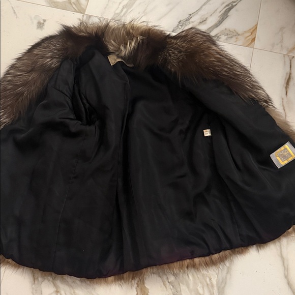 Saga fox silver fox fur coat thick pelts medium - Picture 8 of 13